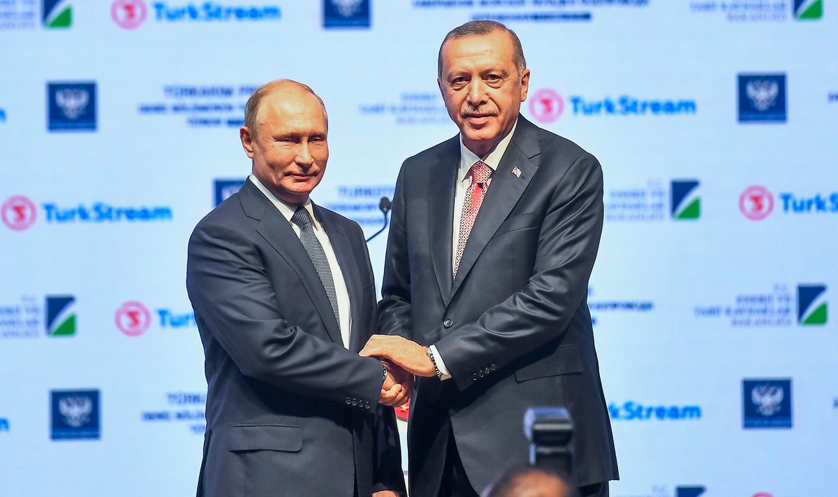 Vladimir Putin ja Recep Tayyip Erdoğan.