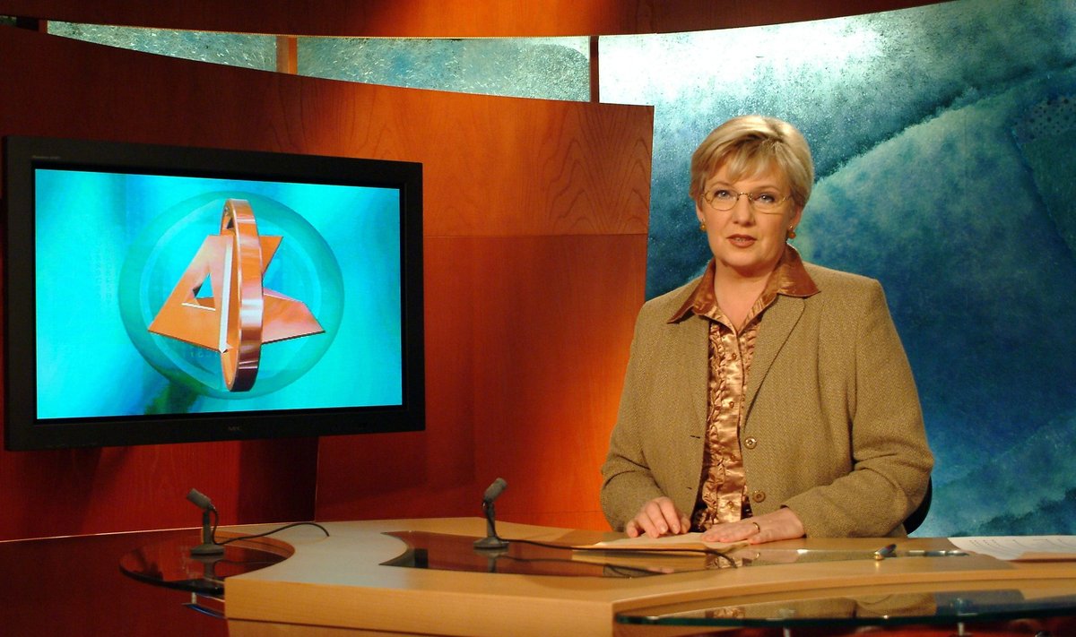 Tere õhtust! Algab „Aktuaalne kaamera”! Marite Kallasma uudistelugejana 2003. aastal