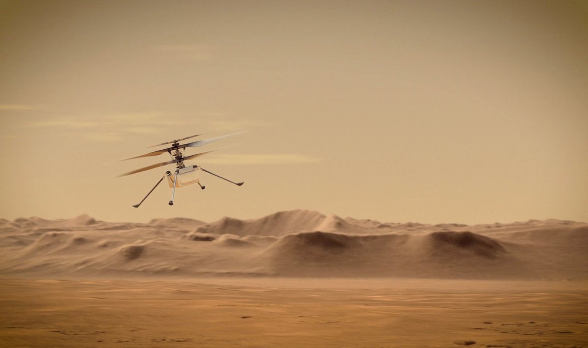 19. aprillil 2021 sai sellest mehitamata helikopterist esimene lennumasin, mis on lennanud teisel planeedil.