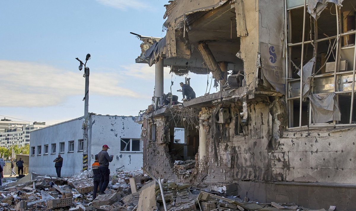 Разрушеннный дом в результате войны в Украине