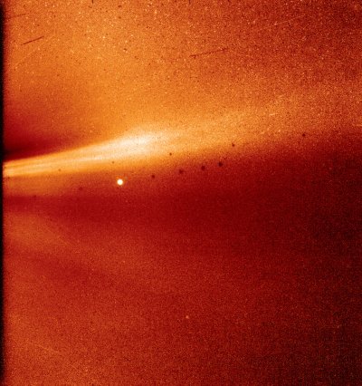 WISPR instrumendi tehtud foto Päikese kroonist