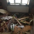ФОТО: Ударившая в Кихну в дом молния нанесла серьезный ущерб