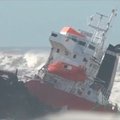 Reutersi video: Prantsuse rannikule uhutud laev
