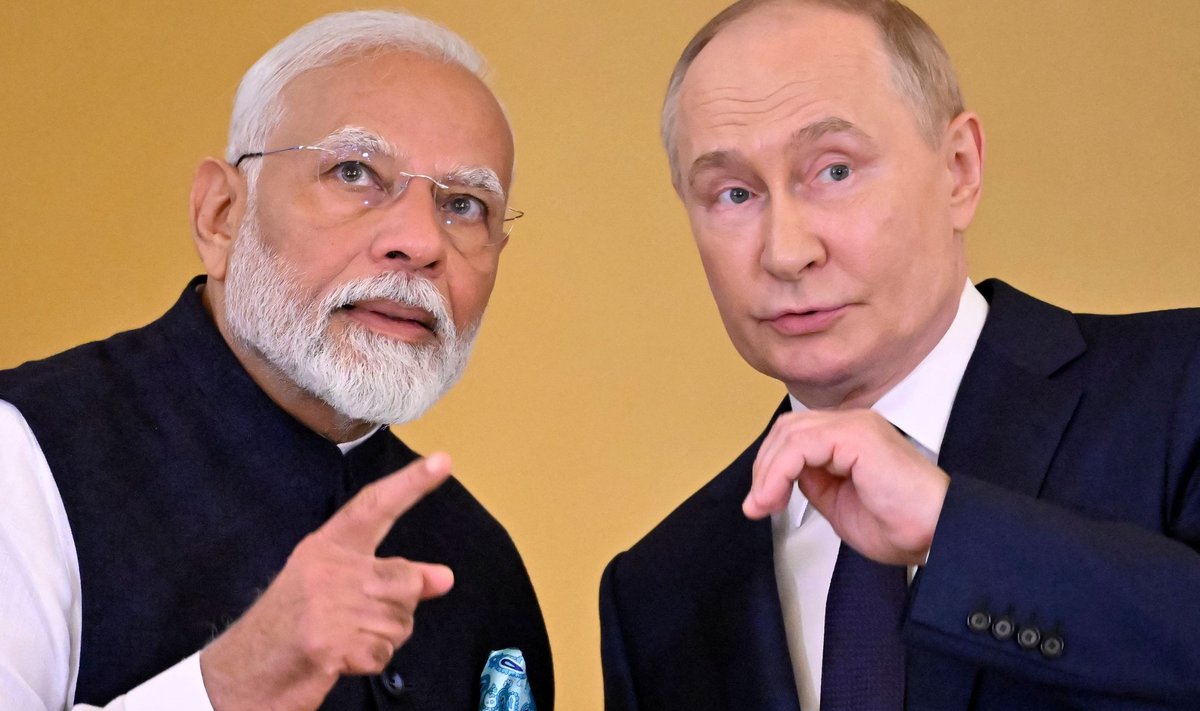 Narendra Modi ja Vladimir Putin 