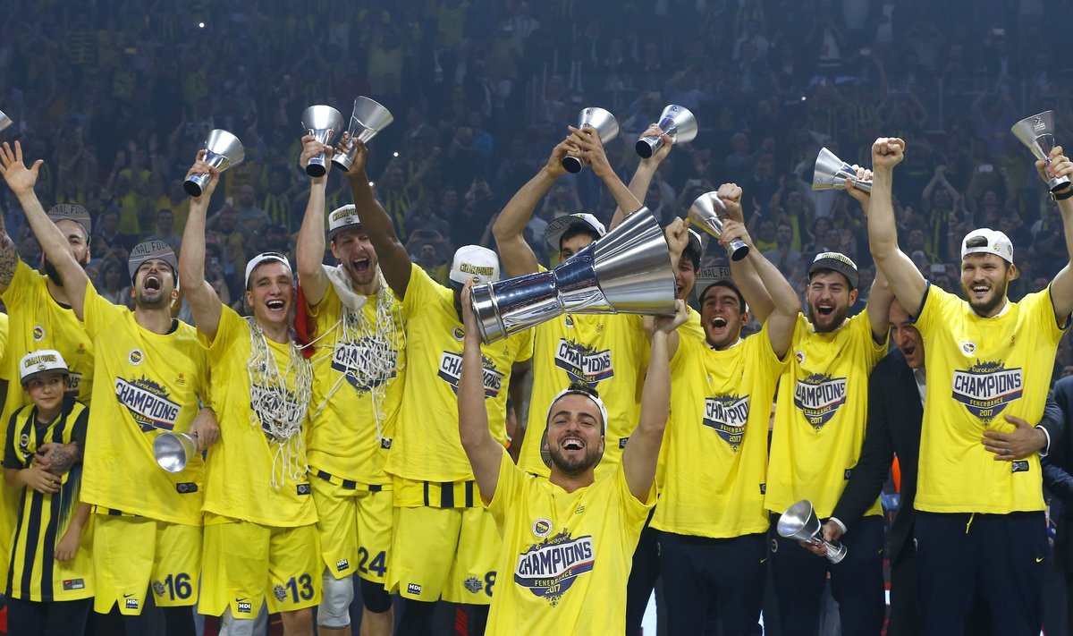 Basketball - Euroleague Final Four Victory Ceremony - Fenerbahce v Olympiacos