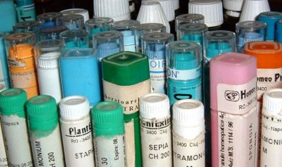 Homoöpaatilised ravimid. Foto: Wikipedia