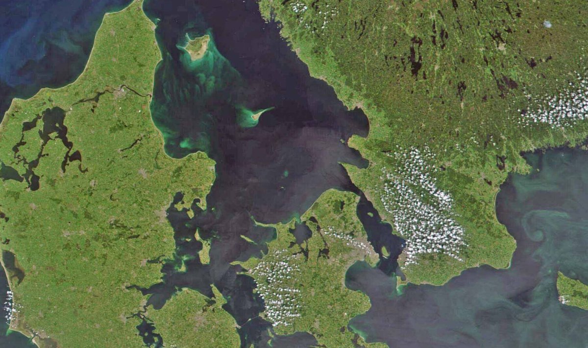Taani väinad NASA fotol.