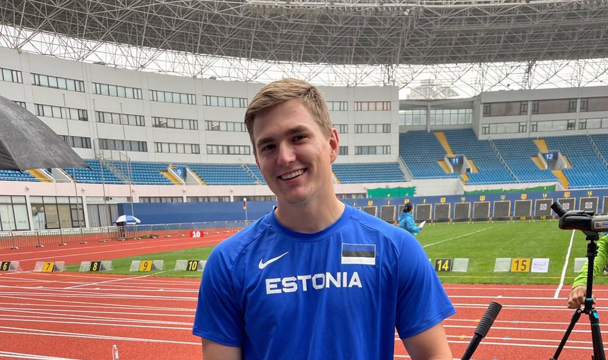 Robin Jäätma enne Shanghai MK-etapi poolfinaali.