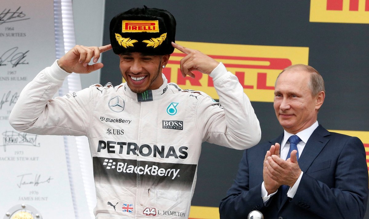 Lewis Hamilton ja Vladimir Putin