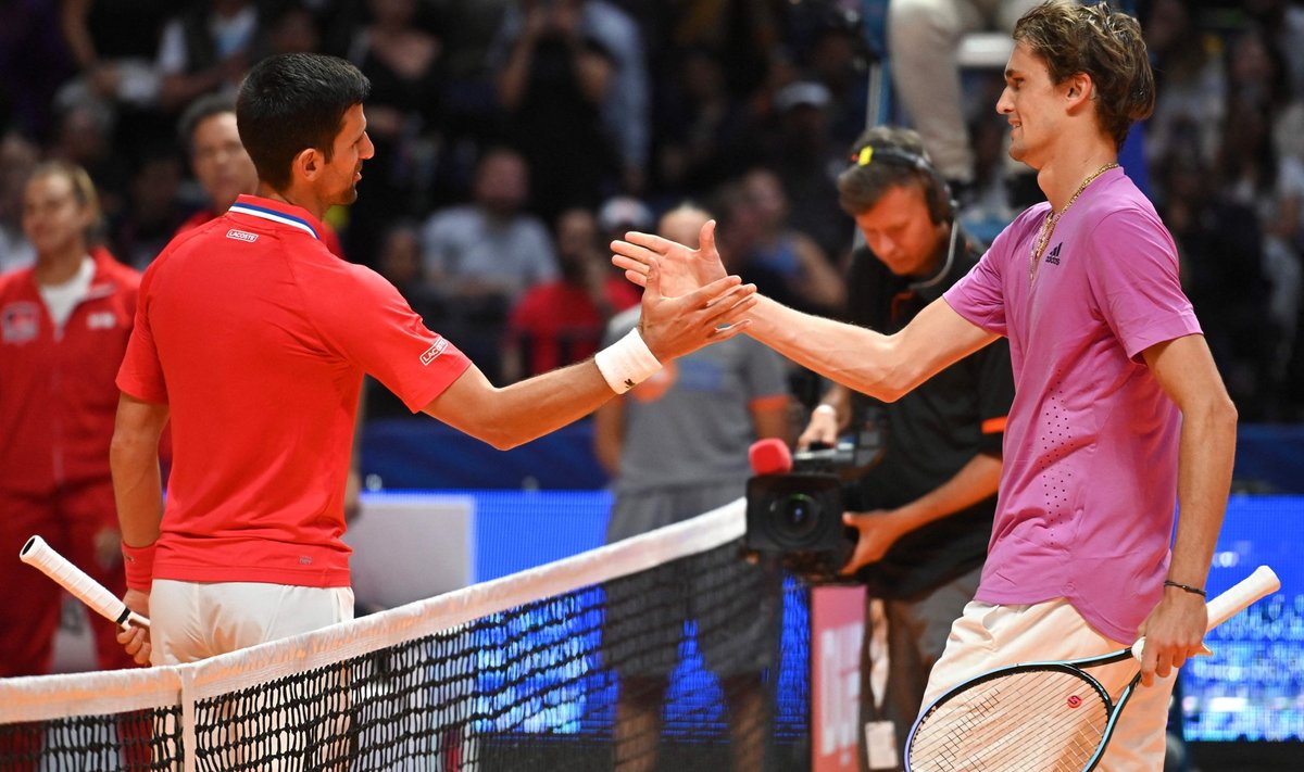 Novak Djokovic ja Alexander Zverev
