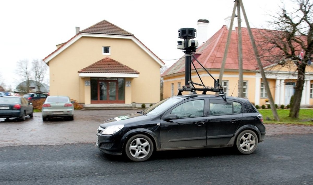 StreetView sõiduk Jõelähtmet kaardistama