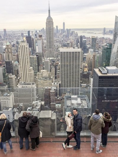 Rockefelleri katuselt vaade kesklinnale.