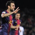 VIDEO: Messita mänginud Barcelonale suureskooriline võit, Fabregas tegi elu esimese kübaratriki