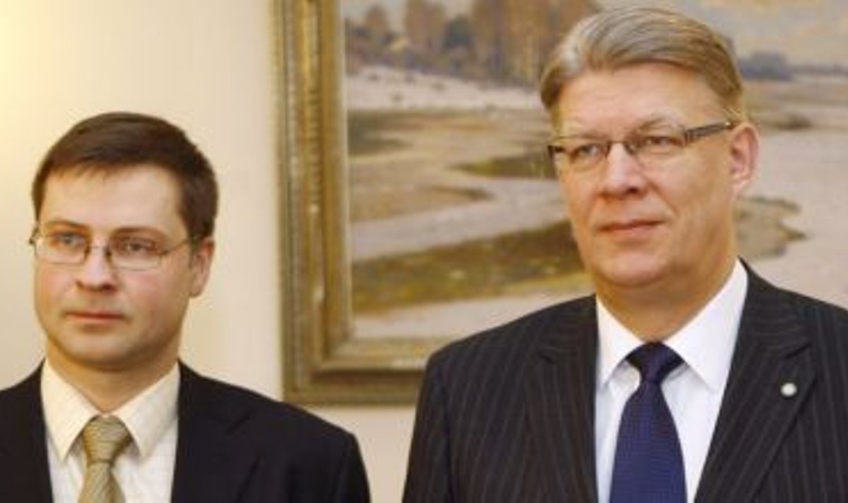 Valdis Dombrovskis ja Valdis Zatlers