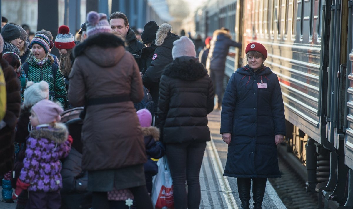 Teisipäeval saabus Tallinna Balti jaama järjekordne rongitäis Moskva turiste.