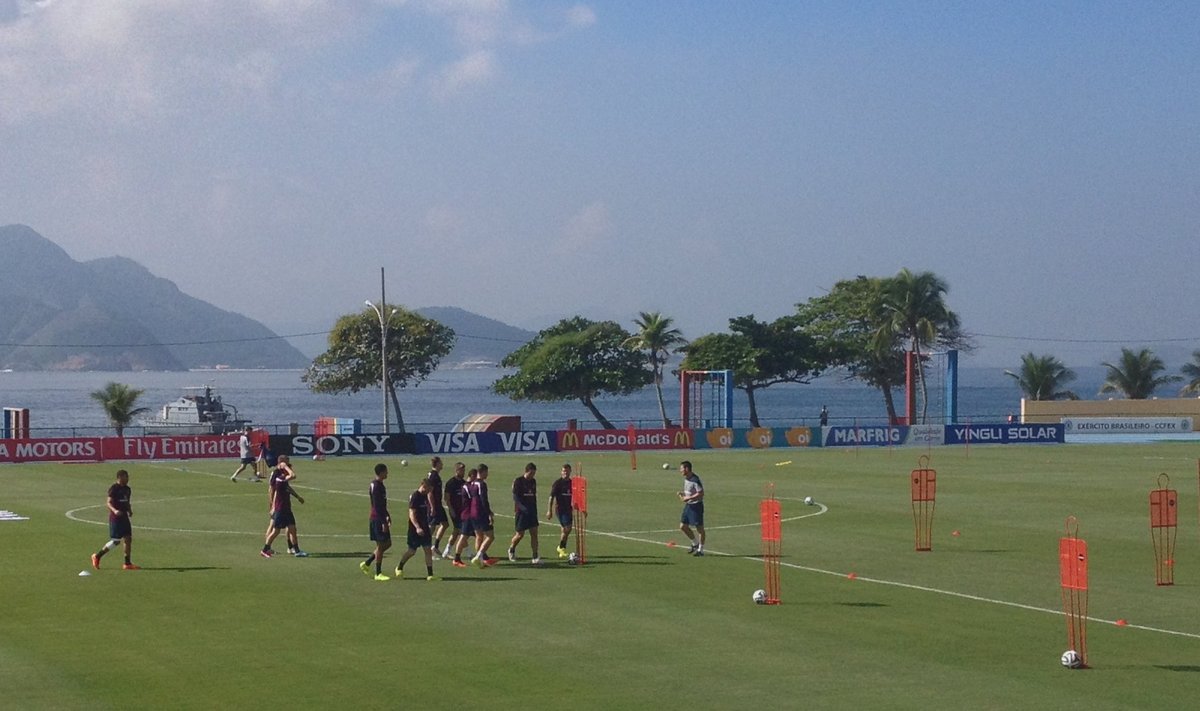 Inglismaa treening Rio lähedal.