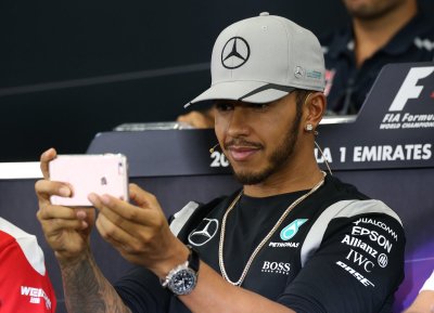 Lewis Hamilton 2016. aasta Jaapani GP eelsel pressikonverentsil.