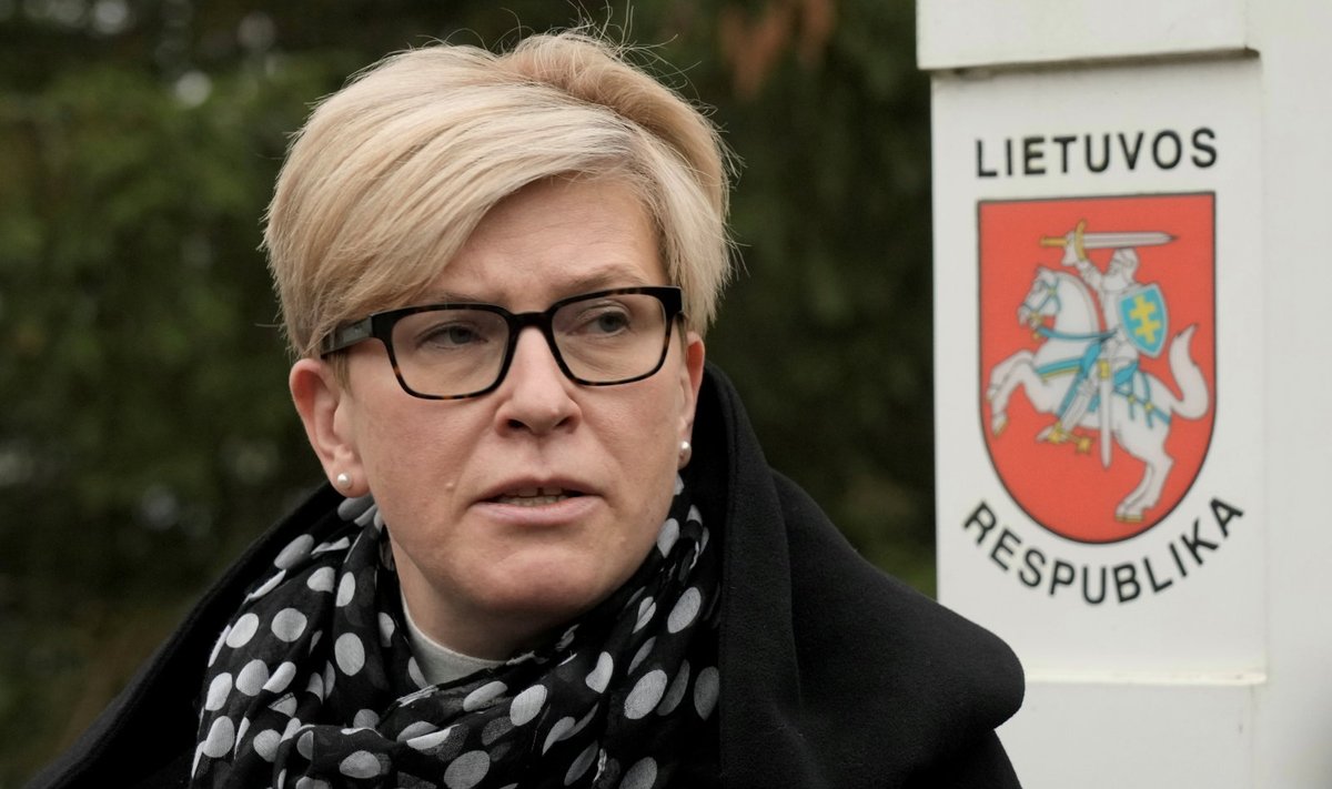 Leedu peaminister Ingrida Šimonytė käis täna tutvumas olukorraga Valgevene-piiril.
