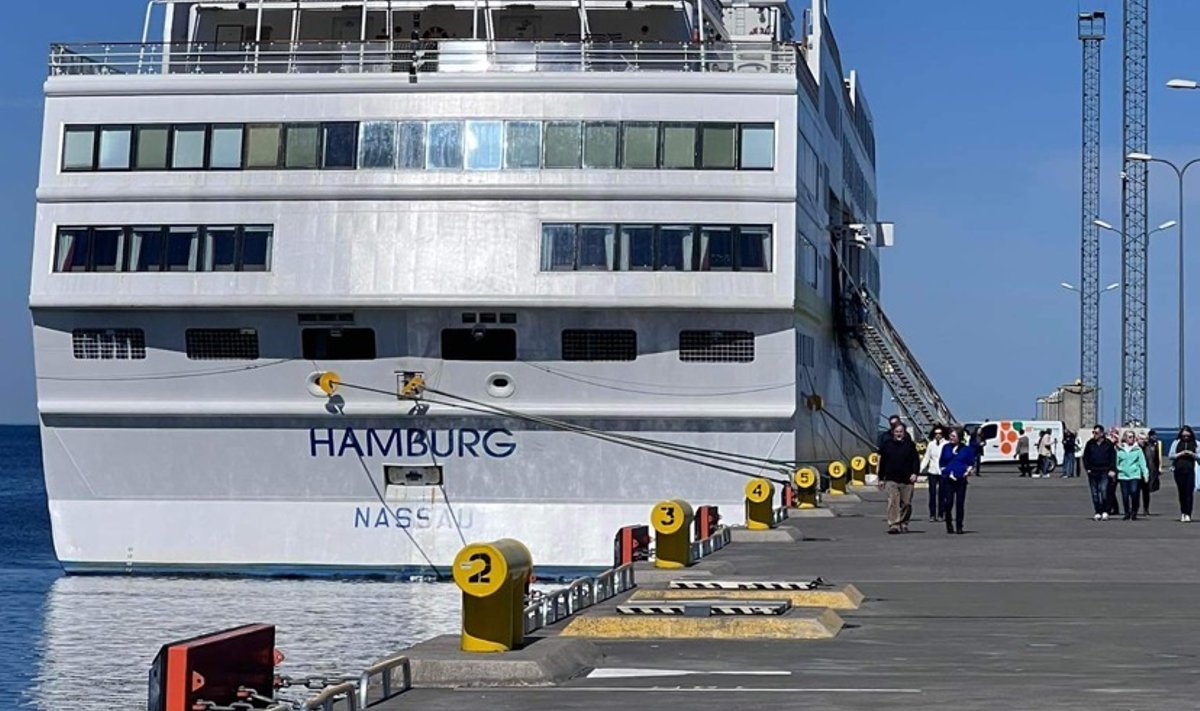 Kruiisilaev Hamburg täna Tallinna Sadamas
