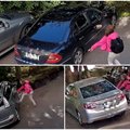 ВИДЕО | Удары ногами и броски кирпичами: в Пыхья-Таллинне пьяная девушка повредила семь машин