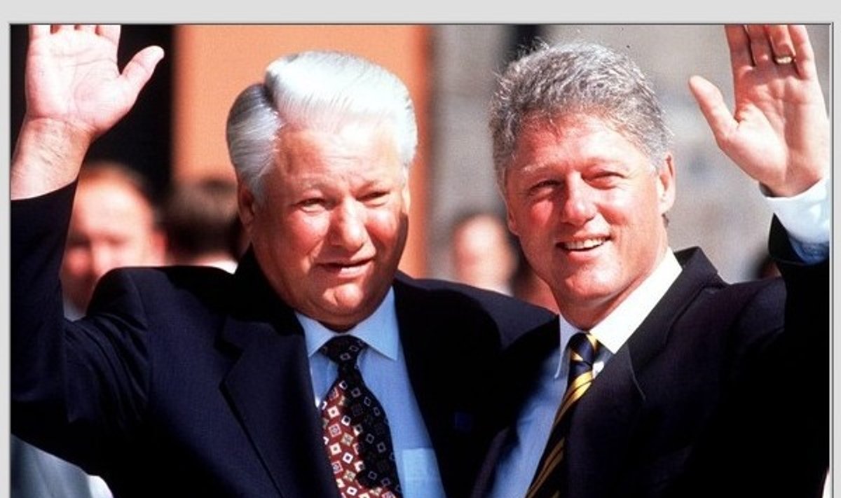 Boriss Jeltsin ja Bill Clinton