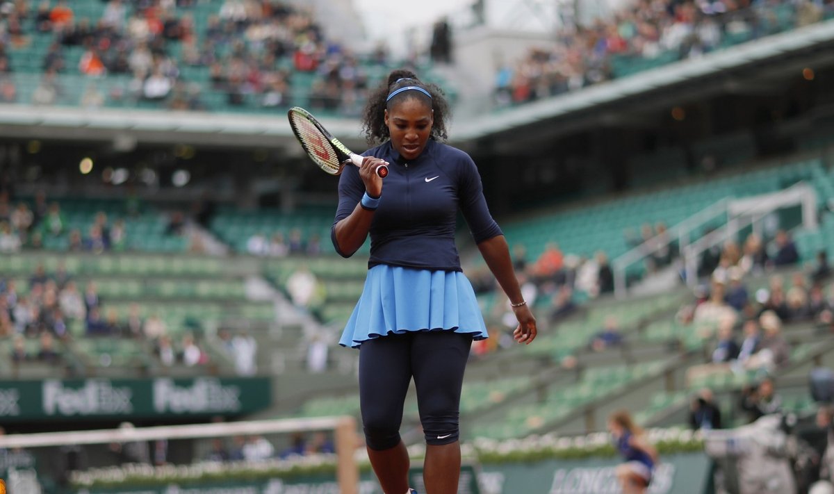 Serena Williams Pariisis Rolland Garros´väljakutel