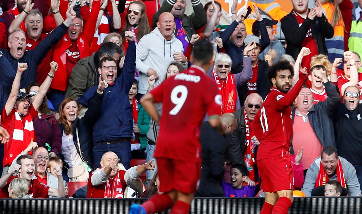 Mohamed Salah tähistab väravat