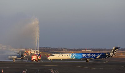 Nordica uus lennuk saabus Tallinna lennujaama