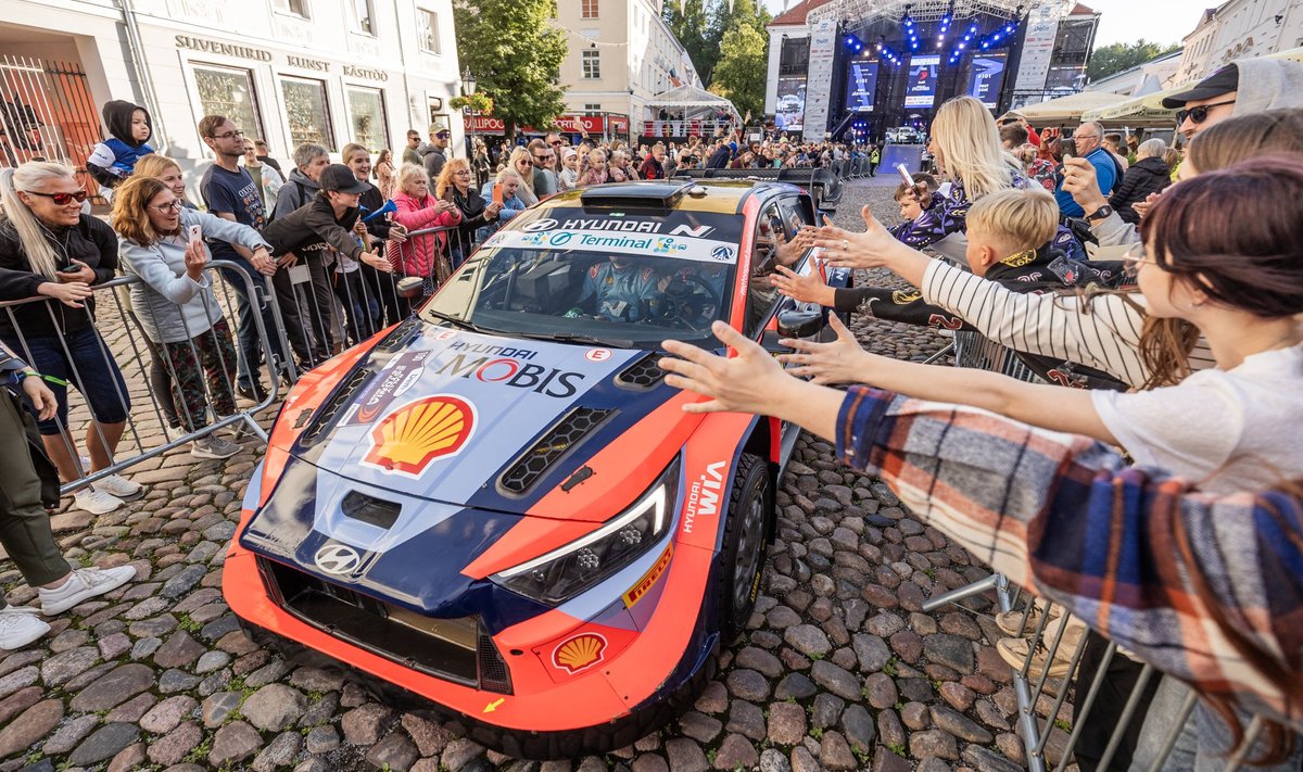 Ott Tänak ja Martin Järveoja Delfi Rally Estonial