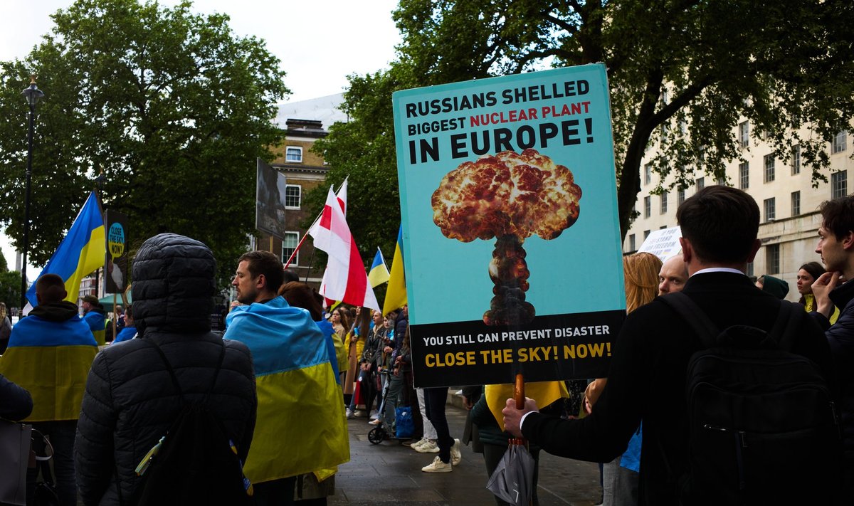 Protest Venemaa tegevuse vastu.