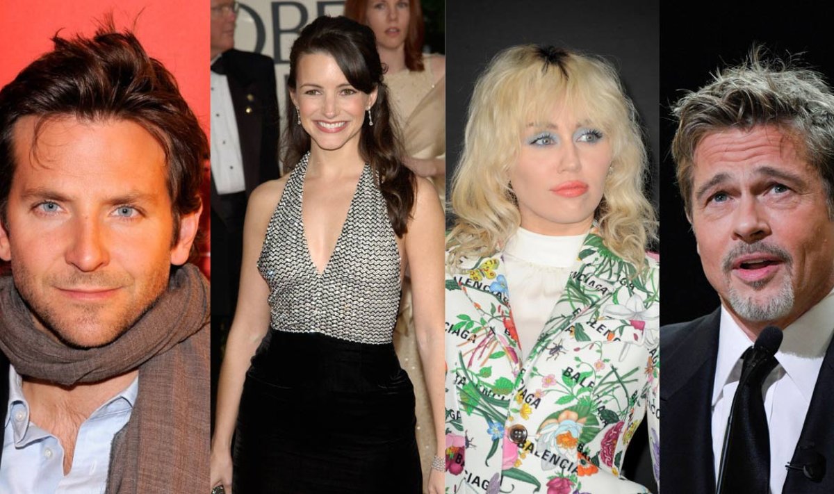 Bradley Cooper, Kristen Davies, Miley Cyrus, Brad Pitt