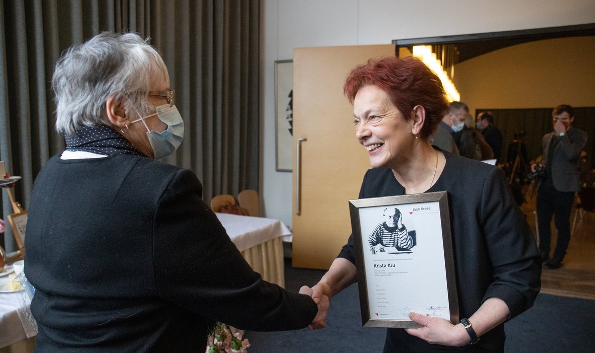 Jaan Krossi kirjandusauhinna sai Krista Aru monograafia eest „Jaan Tõnisson – rahvajuht ja riigivanem“