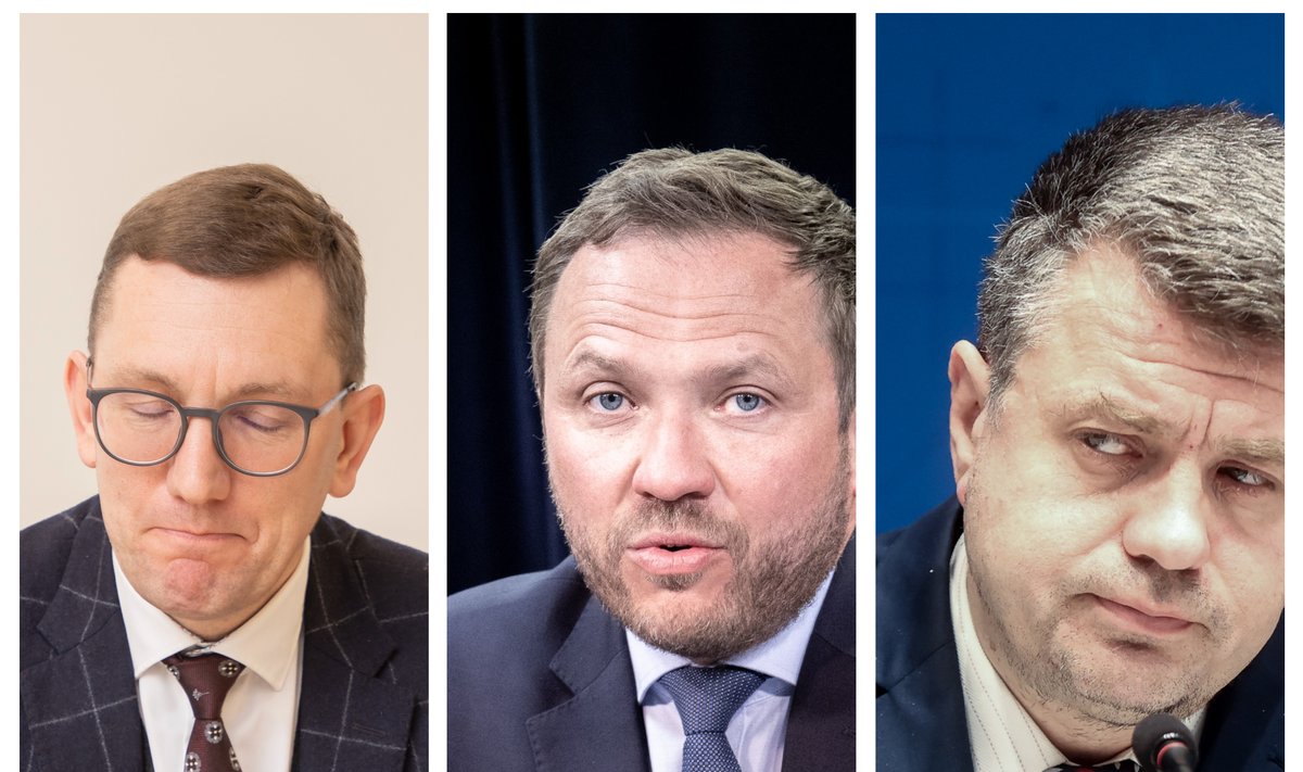 Три закаленных политических зубра (слева направо) Кристен Михал, Маргус Цахкна и Урмас Рейнсалу, кажется, нашли друг друга.