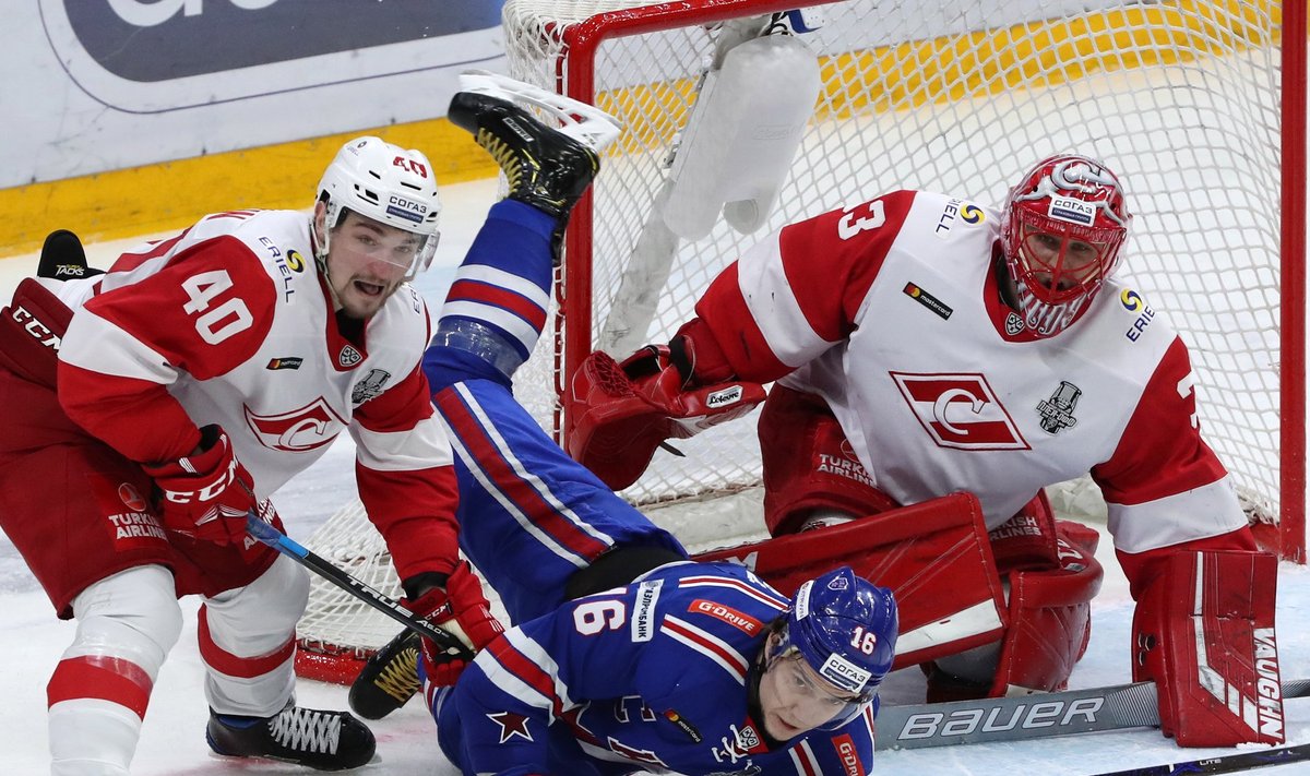 KHL Western Conference Quarterfinal, Leg 1: SKA St Petersburg vs Spartak Moscow