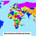 Tamm, Smith, Gonzales ja teised: sellel kaardil on peaaegu iga maailma riigi tavalisim perekonnanimi