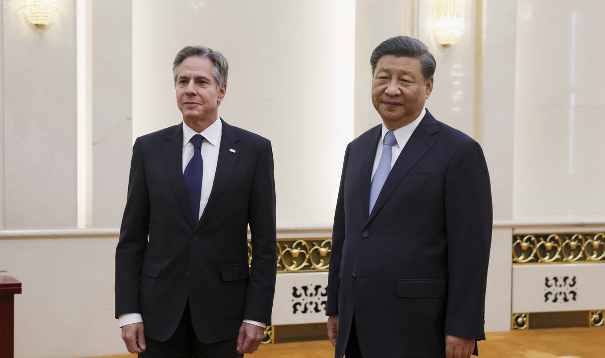 USA välisminister Antony Blinken kohtub Hiina presidendi Xi Jinpingiga.