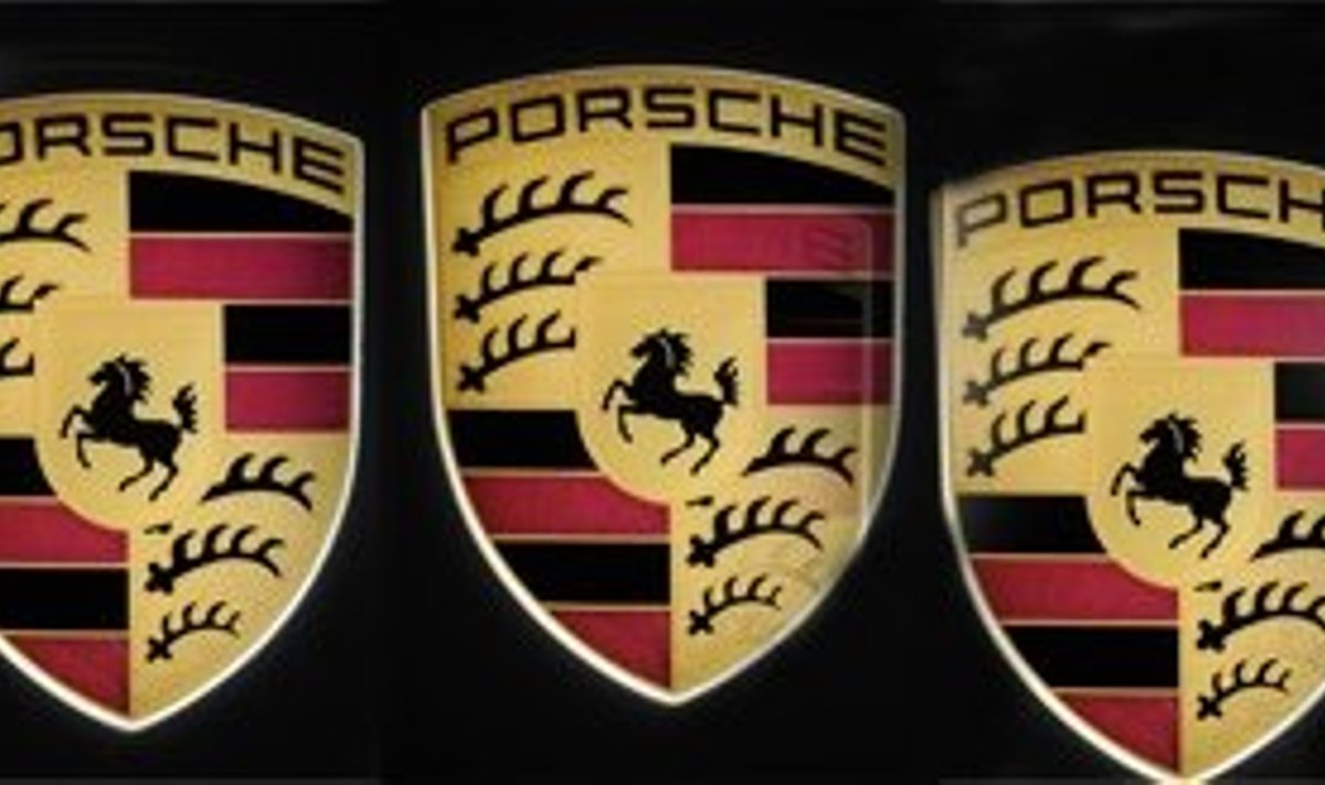 The Porsche logo is displayed during the Los Angeles Auto Show on December 2, 2009 in Los Angeles, California. The Los Angeles Auto Show will be open to the public December 4 to 13. AFP PHOTO / GABRIEL BOUYS