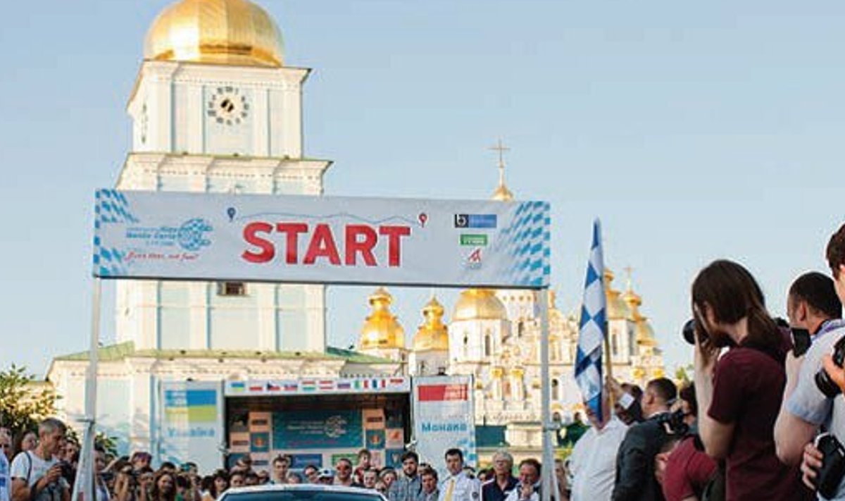 Monte Carlo ralli start Kiievist oli pidulik ja rahvarohke.