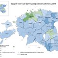 КАРТА | Средний месячный брутто-доход эстонозомельцев увеличивается девятый год подряд