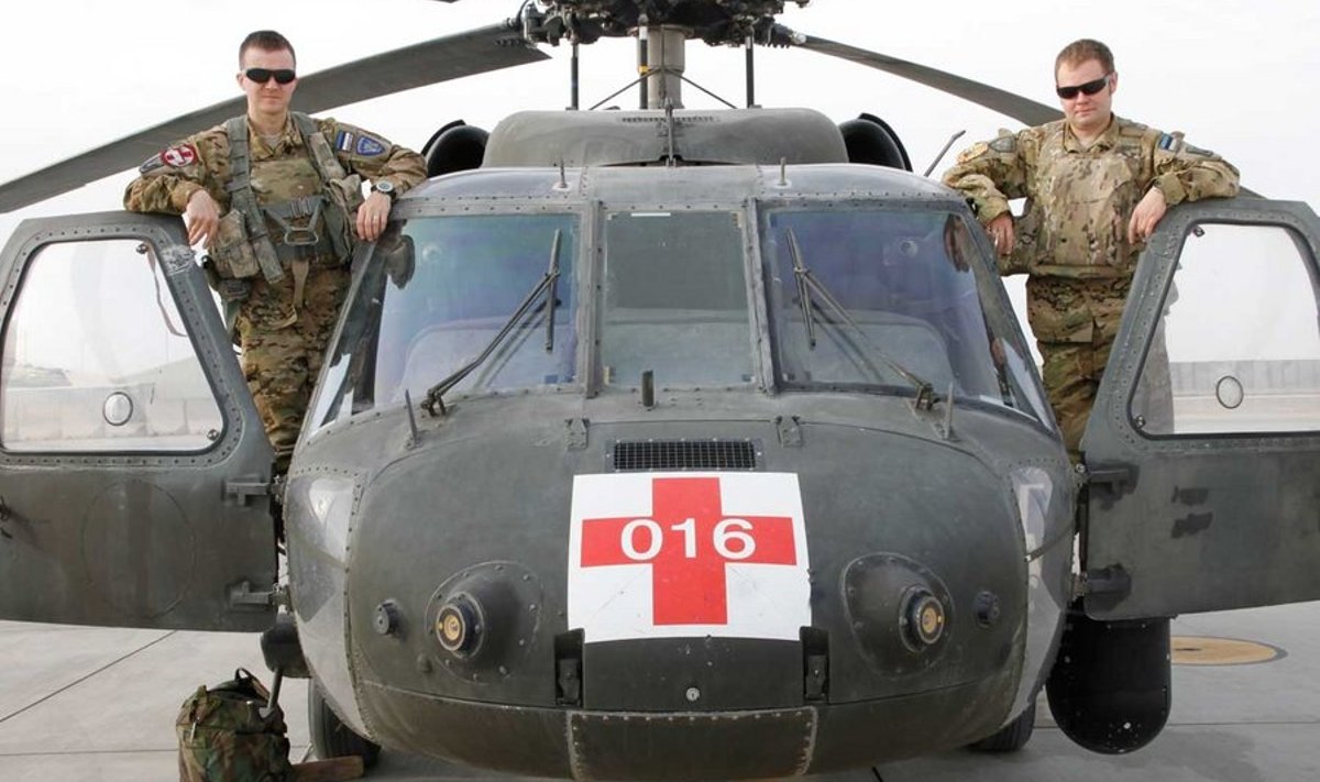 Eesti pilootide käsutuses oli UH-60 Black Hawki tüüpi kopter. (Foto: Kristel Maasikmets / Kaitsevägi)