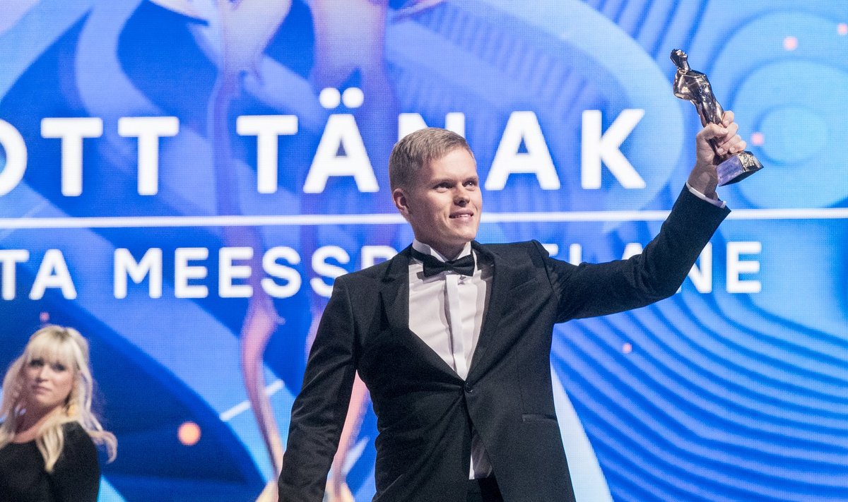Ott Tänak 2017. aasta parima meessportlase Kristjaniga.