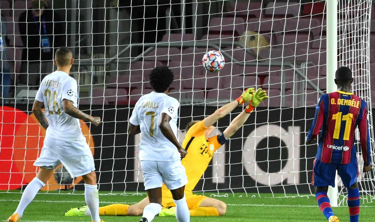 Ousmane Dembele lööb Ferencvarosele värava