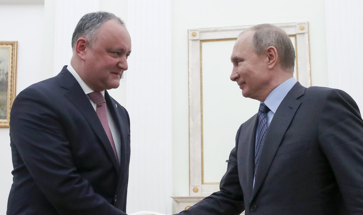 Moldova presidendi Igor Dodoni ja Venemaa presidendi Vladimir Putini kohtumine
