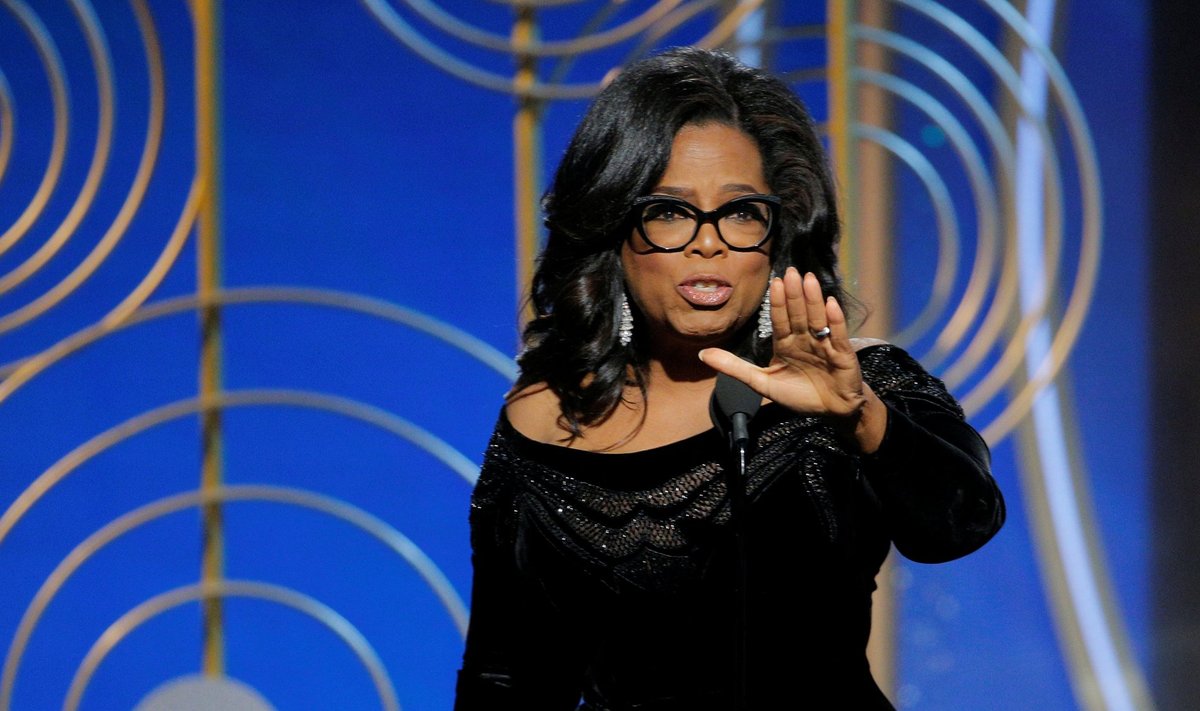 Meediamogul Oprah Winfrey pälvis esimese mustanahalise naisena Kuldgloobuse elutööauhinna.