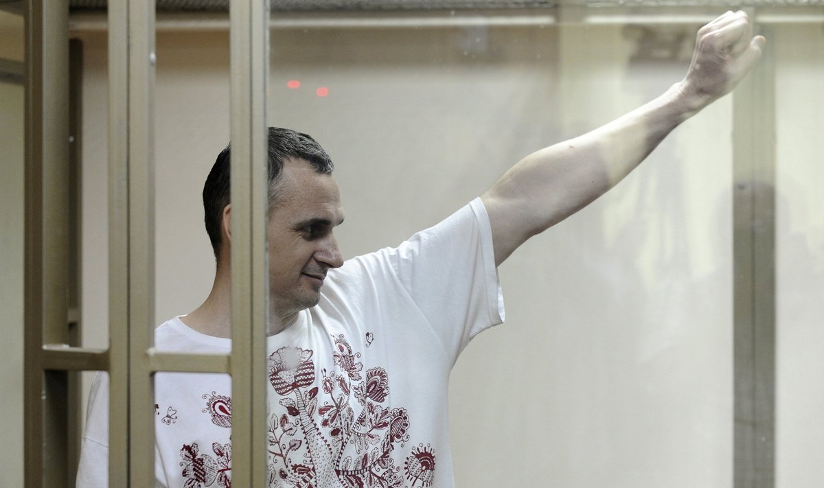 Oleg Sentsov 2015. aastal, kui talle määrati 20-aastane vangistus Siberis.