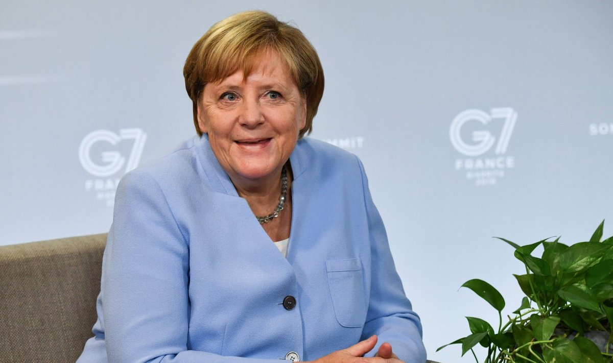 Saksamaa liidukantsler ANgela Merkel G7 tippkohtumisel Prantsusmaal