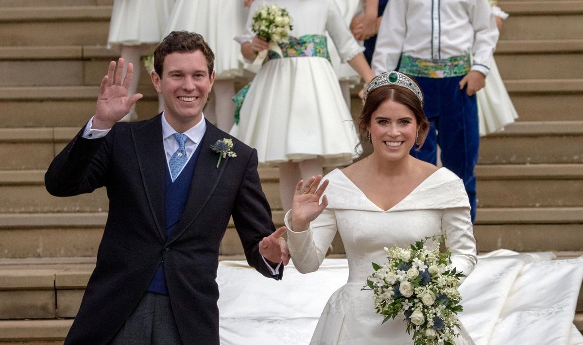 Printsess Eugenie ja Jack Brooksbank abiellusid 2018. aasta oktoobris.