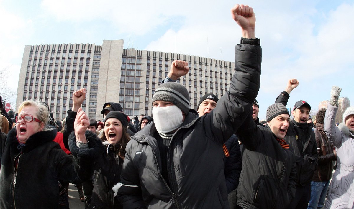 Venemeelsed protestijad Ukrainas