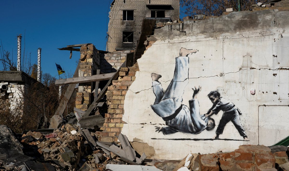 UKRAINE-CRISIS-BANKSY