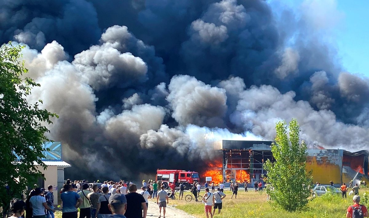 Пожар в торговом центре «Амстор» в Кременчуге, 27 июня 2022 года